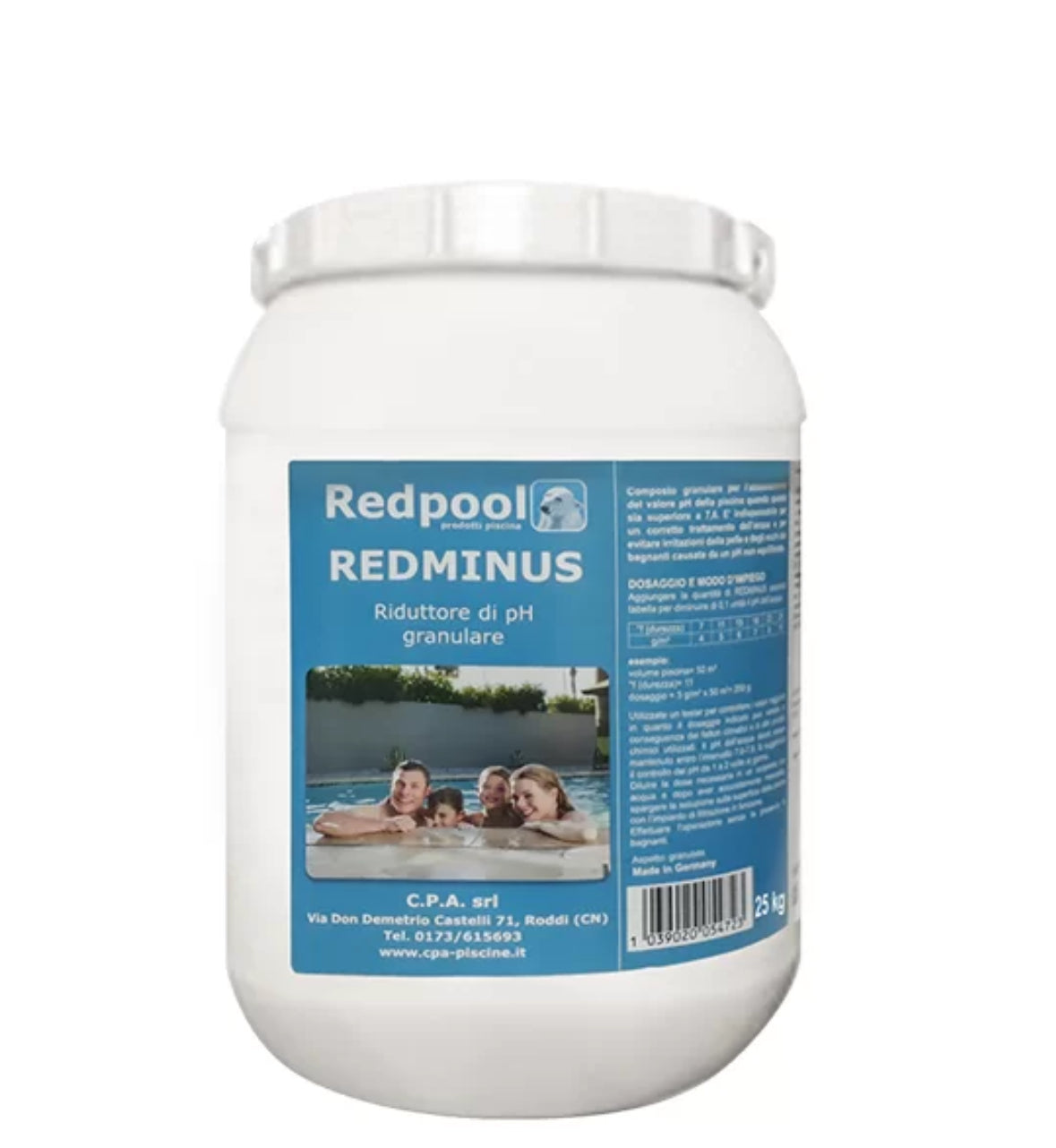 REDMINUS GRANULARE RIDUTTORE DI PH PER PISCINA