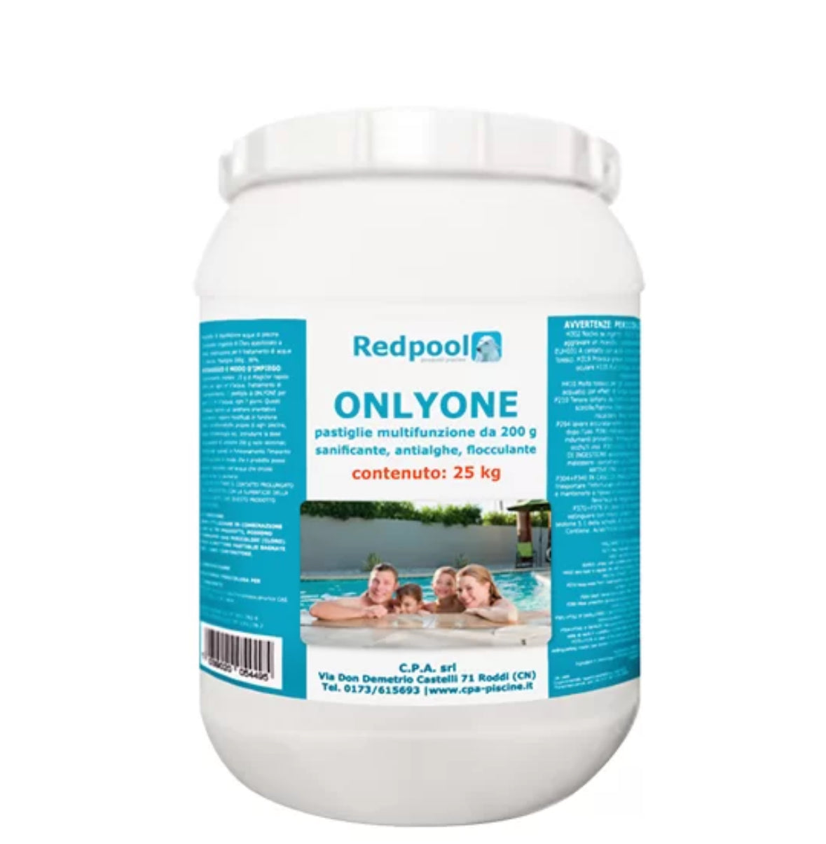 ONLY ONE PASTIGLIE MULTIFUNZIONE PER PISICINA (CLORO,FLOCCULANTE, ANTIALGHE)