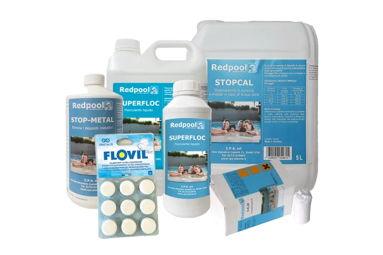 Prodotti Anticalcare e flocculante per Piscina | Acqua Limpida e Superfici Protette