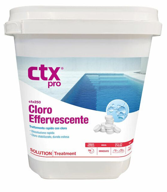 CTX-250 Cloro Effervescente pastiglie 30g