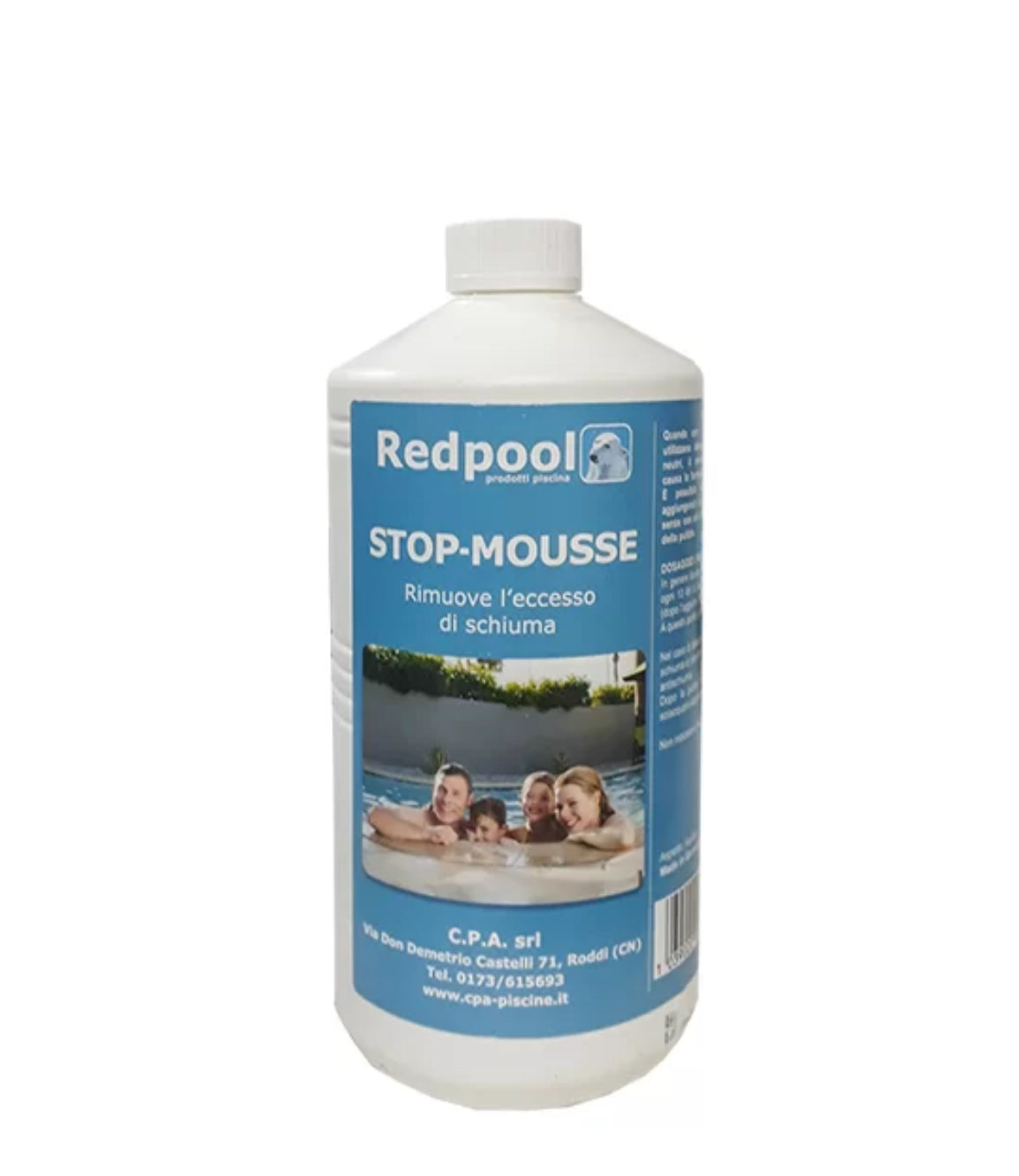 STOP-MOUSSE ELIMINA LA SCHIUMA IN SUPERFICIE PER PISCINA 1 LITRO