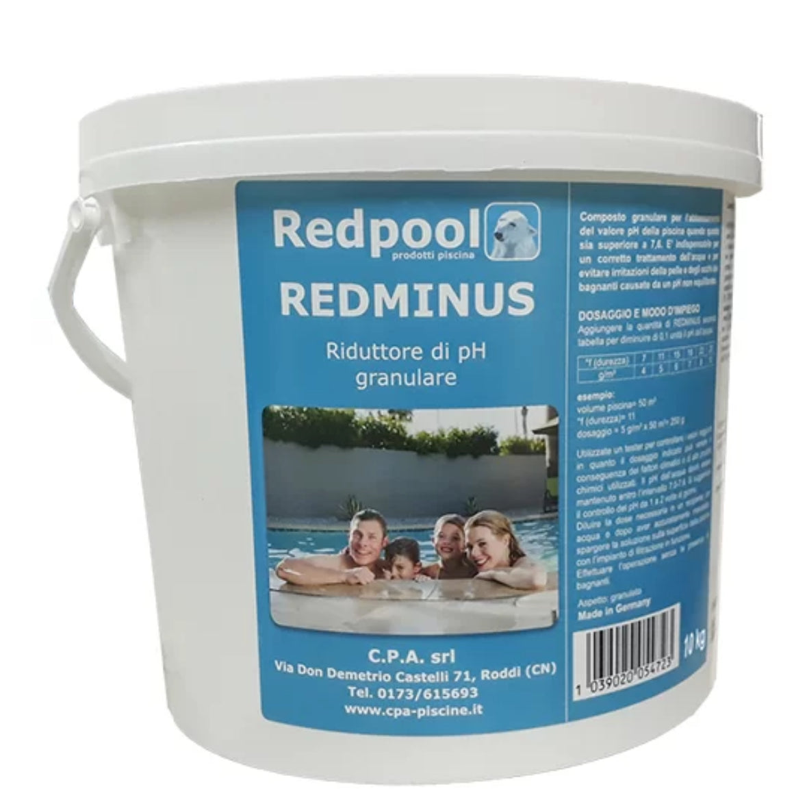 REDMINUS GRANULARE RIDUTTORE DI PH PER PISCINA