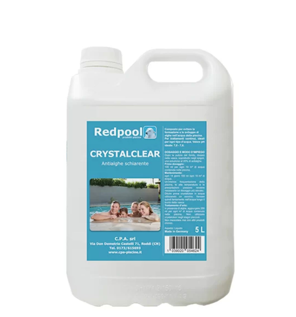 CRYSTALCLEAR ANTIALGHE SCHIARENTE PER PISCINA