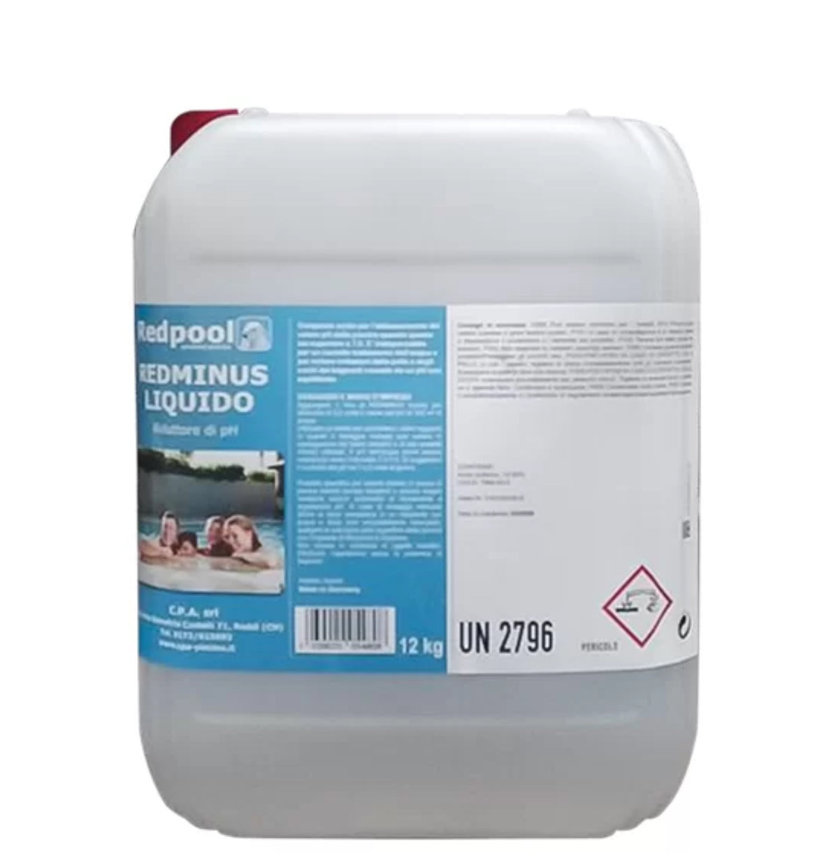 REDMINUS LIQUIDO RIDUTTORE DI PH PER PISCINA (PER POMPE DOSATRICI)