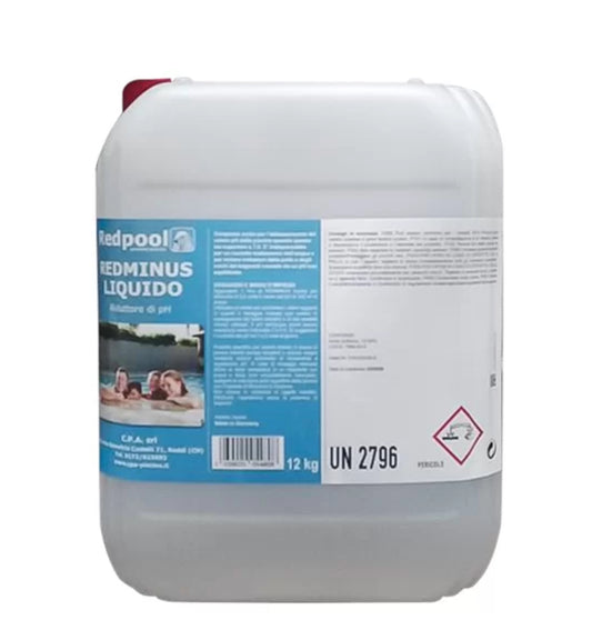 REDMINUS LIQUIDO RIDUTTORE DI PH PER PISCINA (PER POMPE DOSATRICI)