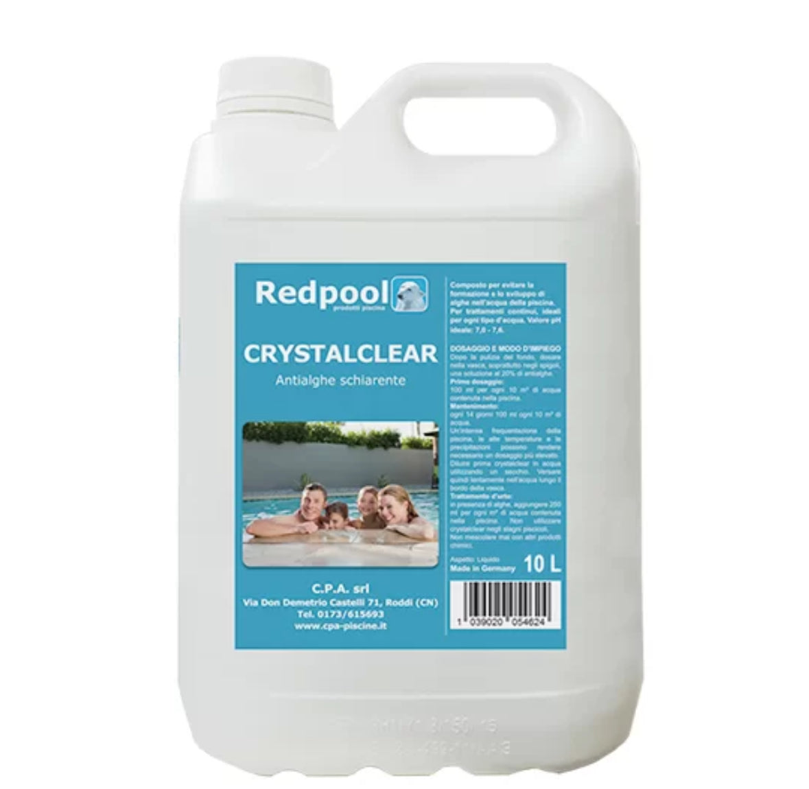 CRYSTALCLEAR ANTIALGHE SCHIARENTE PER PISCINA