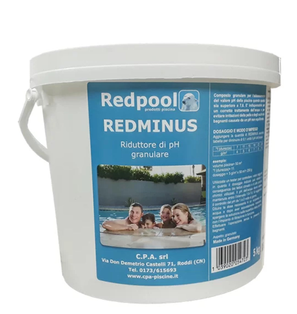 REDMINUS GRANULARE RIDUTTORE DI PH PER PISCINA