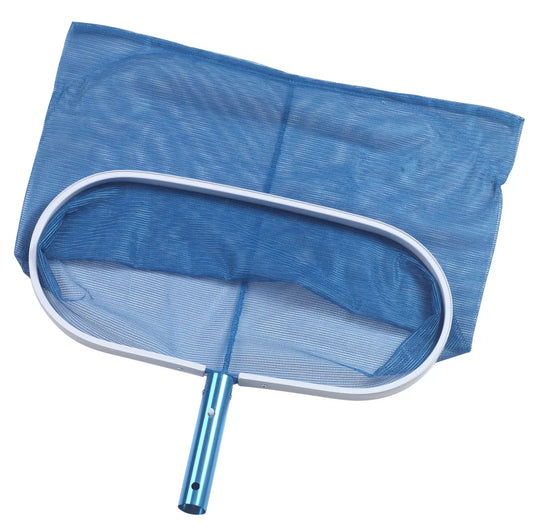 Retino di fondo in alluminio senza manico per piscine - cm.46x20